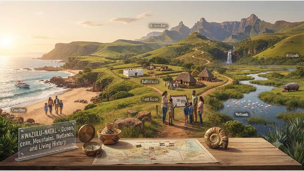 Ocean, mountains, wetlands and living history